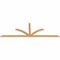 Ekena Millwork Richland Timber Gable Bracket, Western Red Cedar, 108"W x 36"H x 1 1/2"D x 3 1/2"F, 8/12 Pitch GBW108X36X0204RIC00SWR - alternate 3